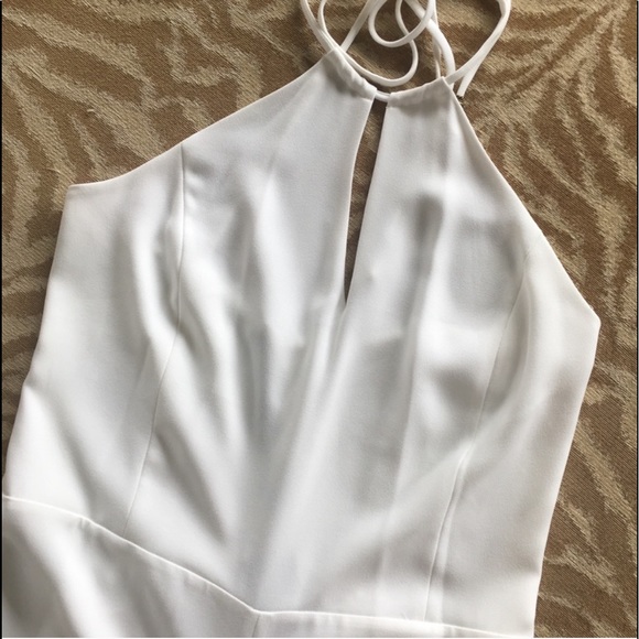 COPY - POLO RALPH LAUREN WHITE CREPE HALTER JUMPSUIT - Picture 8 of 10